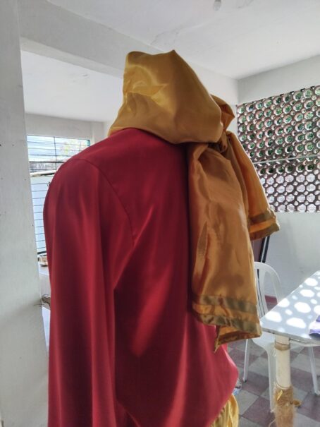 Roupa de cigano composto de calça, camisa , lenço de cabeça e faixa para candoblé e umbanda . - Imagem 11