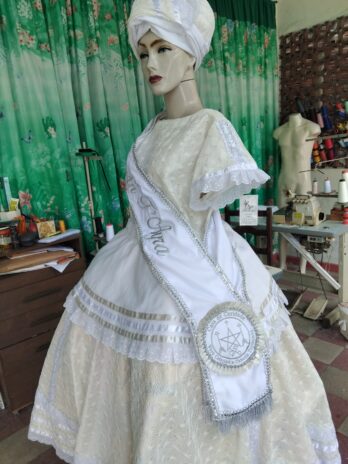 Faixa para Ekedji bordada e personalizada