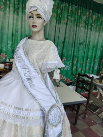 Faixa para Ekedji bordada e personalizada