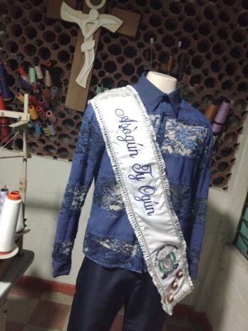 Faixa para Ogã bordada e personalizada para candoblé e Umbada