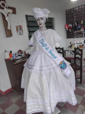 Faixa para Ekedji bordada e personalizada em 3d para Candoblé e Umbanda .