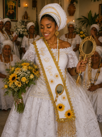 Faixa para Ekedje para eventos de Candoblé e Umbanda