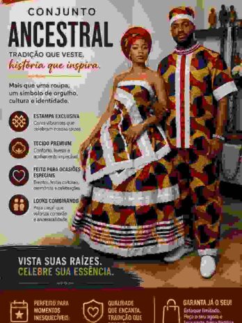 CONJUNTO PARA CASAL PARA EVENTOS DE CANDOBLÉ E UMBANDA