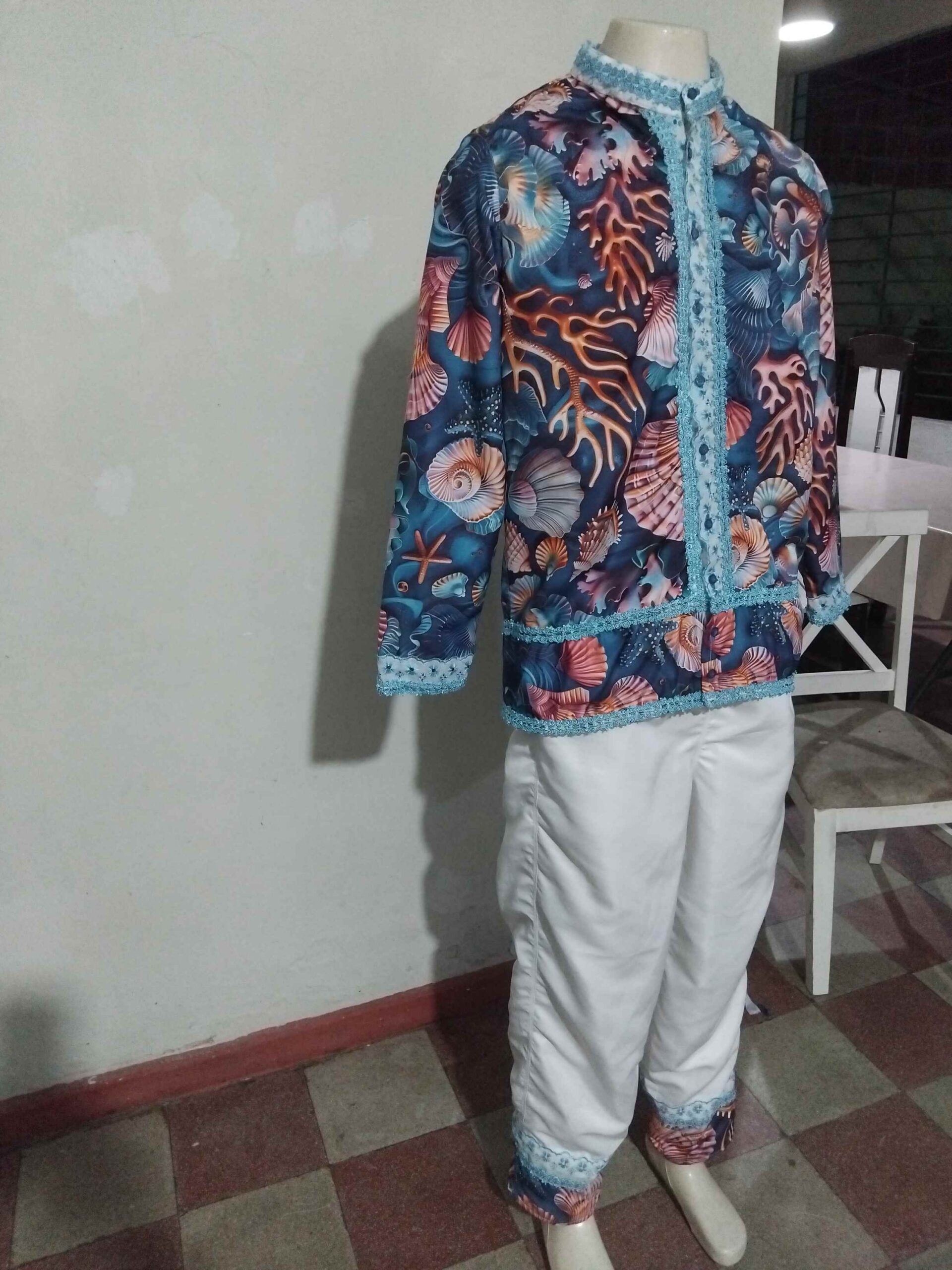 Conjunto masculino para filhos de yemanjá - Imagem 4